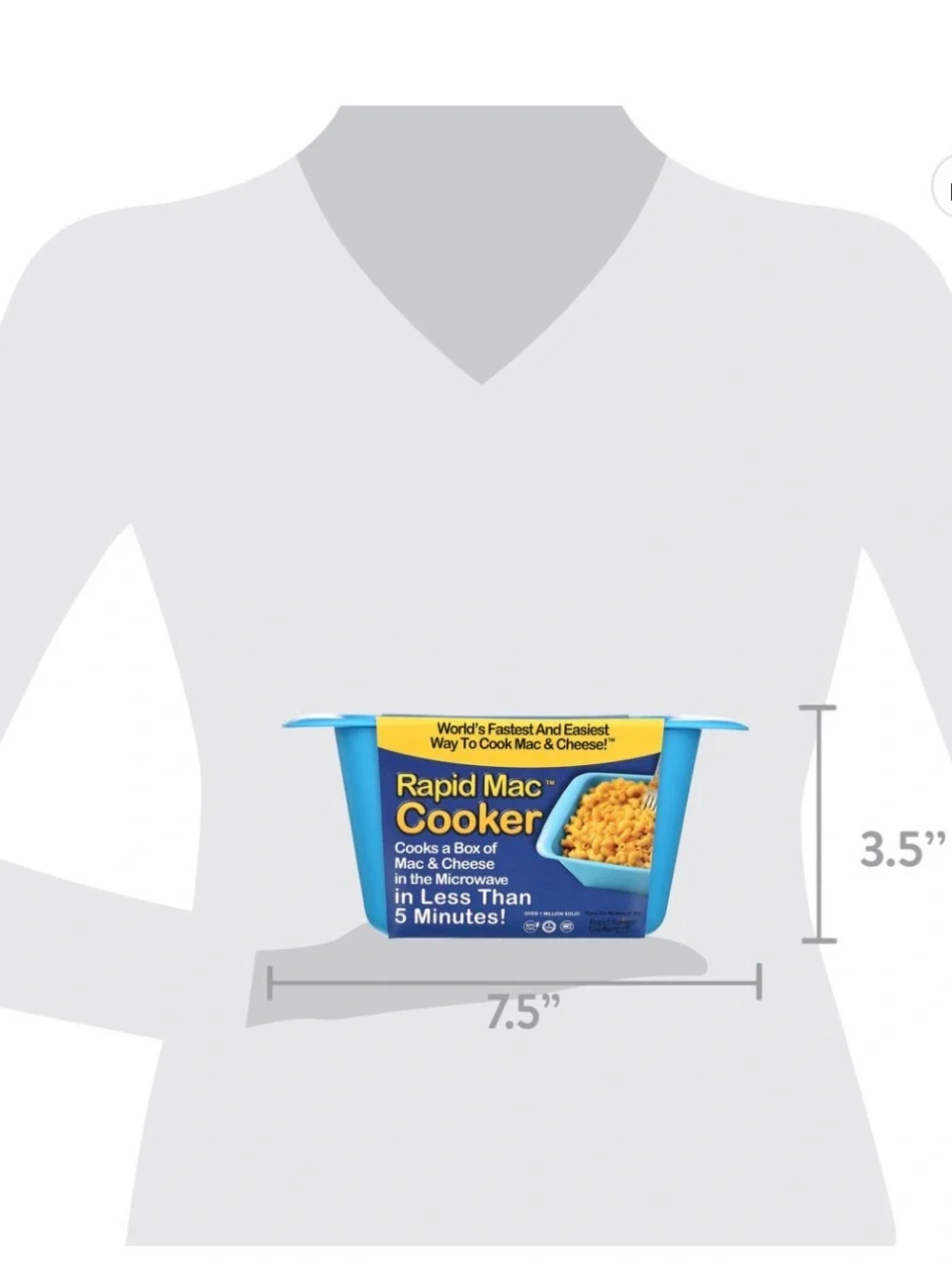 Rapid Mac Cooker Microwave Mac & Cheese Cooker - Blue